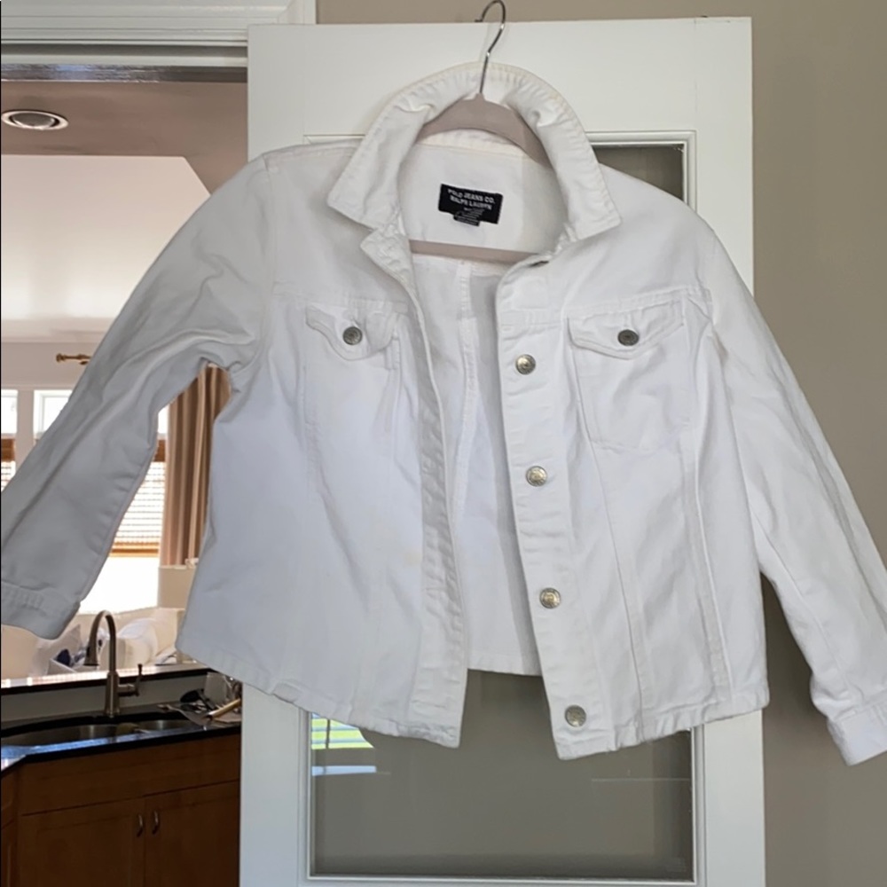 White Jean Jacket Polo